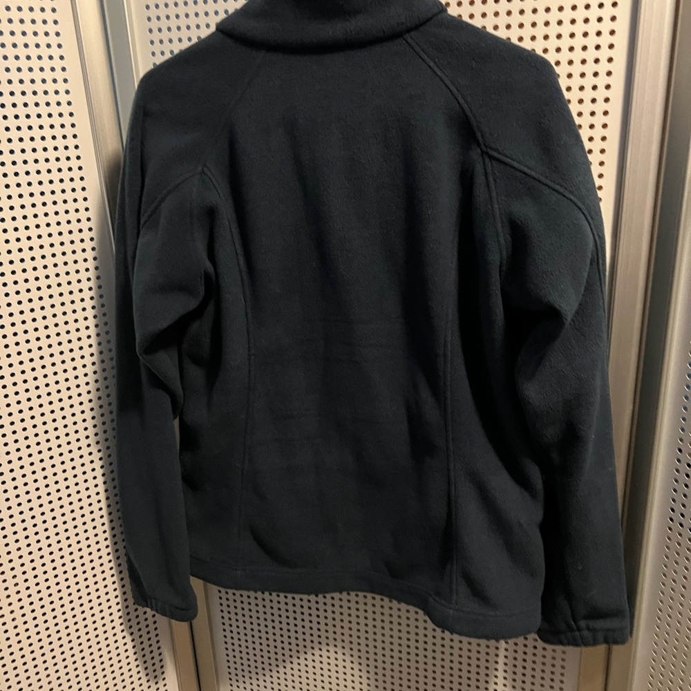 Women’s Columbia Benton Springs full zip fleece jacket, Size L, Navy #46 - Picture 2 of 4